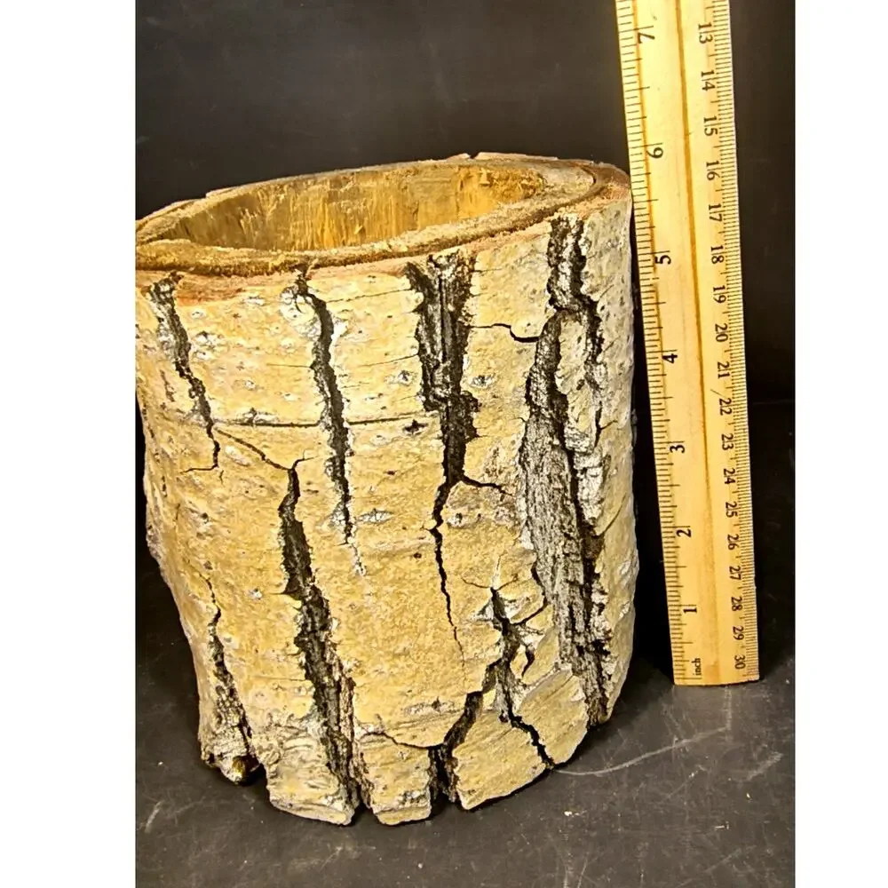 1826.  Birch Artisanal Planter Candle Holder Wedding Decor
